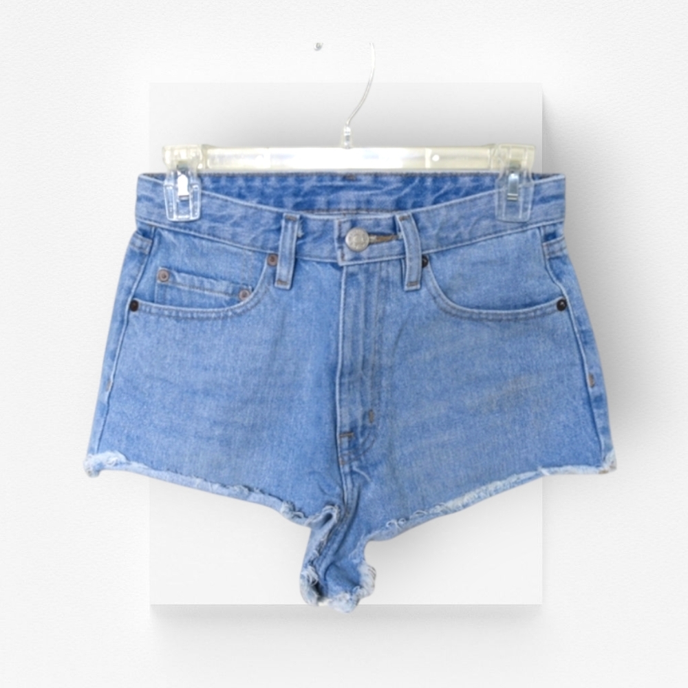 BDG Denim Shorts Hamilton High Rise Cheeky Cutoffs Micro Light Wash Blue Jean 26